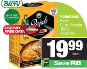 6Robertsons Rajah Curry Powder Assorted-100g Each