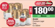 Amstel Premium Lager Cans-For 2 x 6 x 500ml