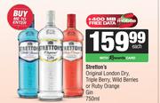Stretton's Original London Dry,Triple Berry,Wild Berries Or Ruby Orange Gin-750ml