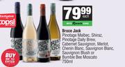 Bruce Jack Pinotage Malbec,Shiraz Daily Brew,Cab Sauv Blush Or Bumble Bee Moscato-750ml
