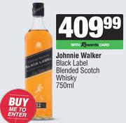 Johnnie Walker Black Label Blended Scotch Whisky-750ml