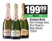 Graham Beck Non vintage Brut,Brut Rose Or Bliss Nectar-750ml