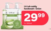 LA Lab Caddy Handwash + Lotion
