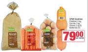 Spar Freshline Potatoes 3Kg, Carrots 1Kg, Onions 2Kg & Butternut 2's-Per Combo
