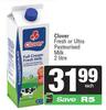 Clover Fresh Or Ultra Pasteurised Milk-2Ltr Each