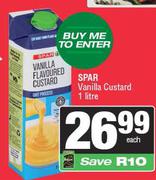 Spar Vanilla Custard -1Ltr Each