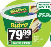 Butra Butter Tub-500g Each