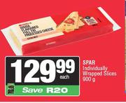 Spar Individually Wrapped Slices-900g Each