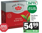 Five Roses Tagless Teabags-100s Each