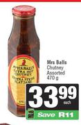 Mrs Balls Chutney Assorted-470g Each