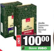 Jacobs Cappuccino Sticks Assorted-For 2 x 10s