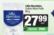 Little Munchkins Cotton Wool Puffs-80g 