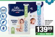 Little Munchkins Taped Diapers Value Pack Assorted-Each