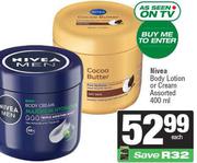    Nivea Body Lotion Or Cream Assorted-400ml