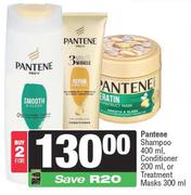    Pantene Shampoo 400ml, Conditioner 200ml, Treatment Masks 300ml-For 2