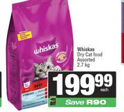    Whiskas Dry Cat Food Assorted-2.7Kg