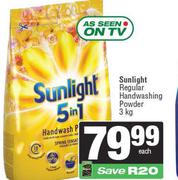    Sunlight Regular Handwashing POwder-3Kg