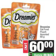    Dreamies Cat Food Pouch Assorted-For 2 x 60g
