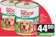    Spar Woof Dog Food Assorted-For 2 x 820g