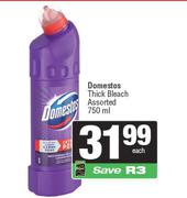     Domestos Thick Bleach  Assorted-750ml Each