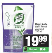    Handy Andy Refill Pouch Assorted-750ml