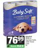 BabySoft White Or Supreme Quilts Toilet Tissue 2-ply-9s Each