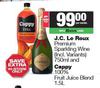 J.C.Le Roux Premium Sparkling Wine 750ml & Cappy 100% Fruit Juice Blend 1.5L-For Both