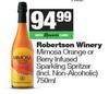 Robertson Winery Mimosa Orange Or Berry Infused Sparkling Spritzer-750ml