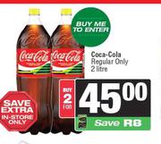 Coca-Cola Regular Only-For 2 x 2Ltr