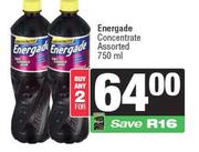 Energade Concentrate Assorted-For 2 x 750ml