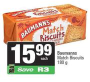 Baumanns Match Biscuits-180g Each