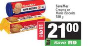 SaveMor Creams Or Marie Biscuits-For Any 3 x 150g