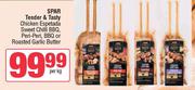 Spar Tender & Tasty Chicken Espetada Sweet Chilli BBQ, Peri-peri, BBQ/Roasted Garlic Butter-Per Kg