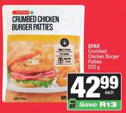 Spar Crumbed Chicken Burger Patties-520g