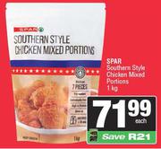 Spar Southern Style Chicken Mixed Portions-1Kg