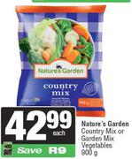 Nature's Garden Country Mix Or Garden Mix Vegetables-900g Each