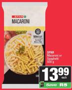 Spar Macaroni Or Spaghetti-500g Each