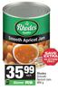 Rhodes Smooth Apricot Jam-900g