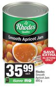 Rhodes Smooth Apricot Jam-900g