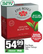 Five Roses Tagless Teabags-100's Pack