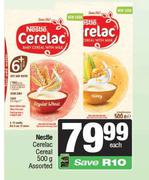 Nestle Cerelac Cereal Assorted-500g