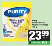 Purity Cream Of Maize Soft Porridge-400g