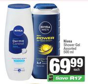 Nivea Shower Gel Assorted-500ml