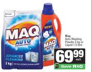 Maq Auto Washing Powder 2Kg Or Liquid 1.5L