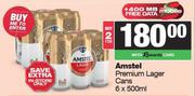 Amstel Premium Lager Cans-For 2 x 6 x 500ml
