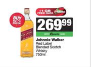 Johnnie Walker Red Label Blended Scotch Whisky-750ml