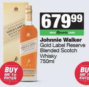 Johnnie Walker Gold Label Reserve Blended Scotch Whisky-750ml