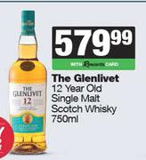 The Glenlivet 12 Year Old Single Malt Scotch Whisky-750ml