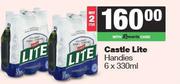 Castle Lite Handies-For 2 x 6 x 330ml