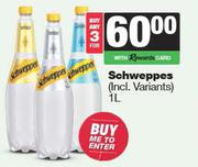 Schweppes-For 3 x 1L